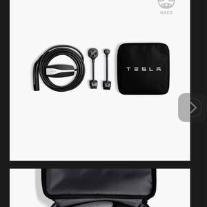 Tesla Super charger   Charging Kit with Black Bag NEVER USED
